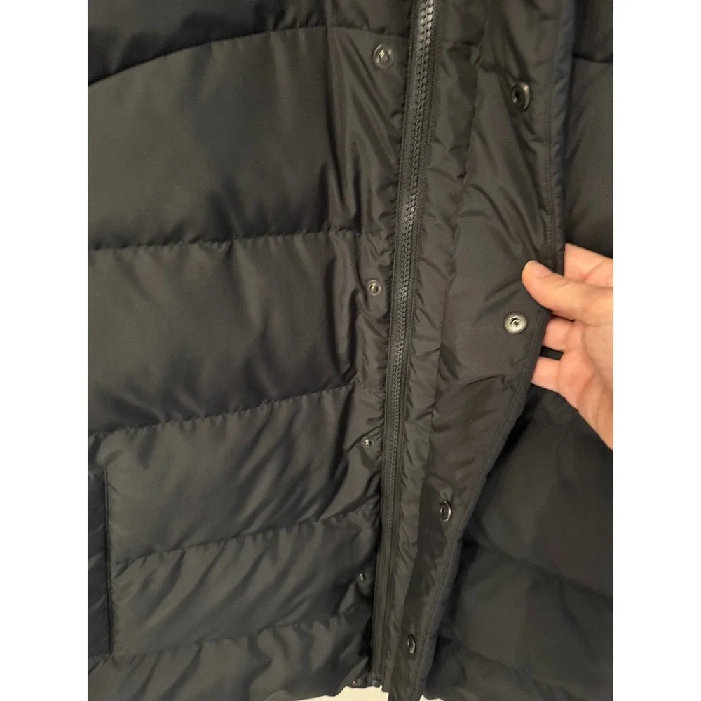 The North Face Mens Baltic 600 Fill Down Puffer Hooded Jacket Black size L
